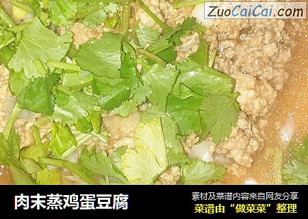 肉末蒸鸡蛋豆腐