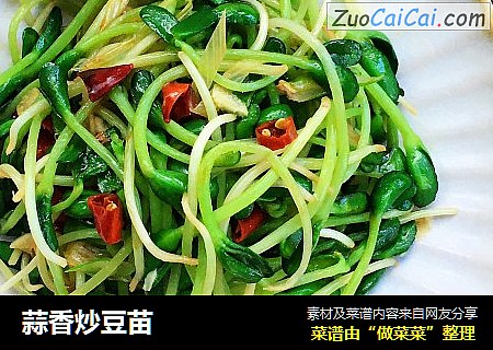 蒜香炒豆苗