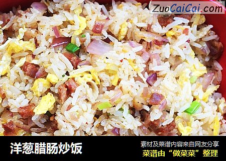 洋葱腊肠炒饭