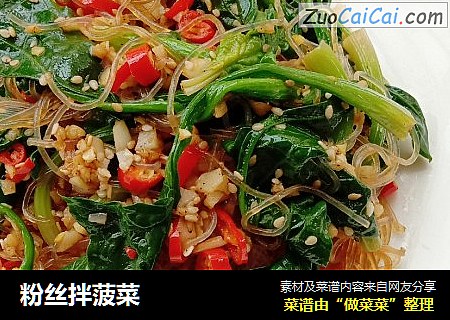 粉丝拌菠菜