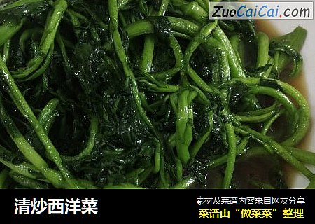 清炒西洋菜
