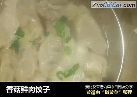 香菇鲜肉饺子