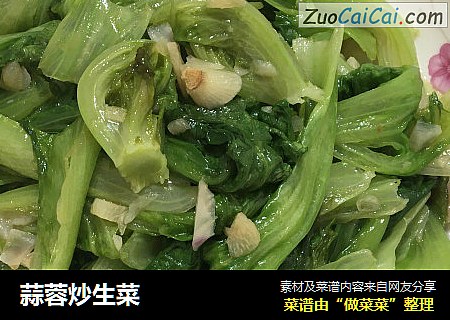 蒜蓉炒生菜