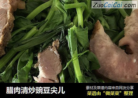 腊肉清炒豌豆尖儿