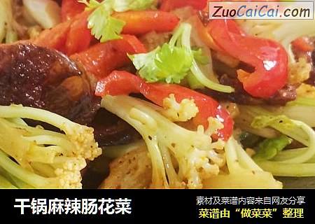 干锅麻辣肠花菜