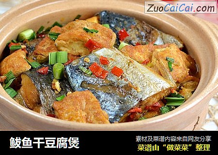 鲅鱼干豆腐煲