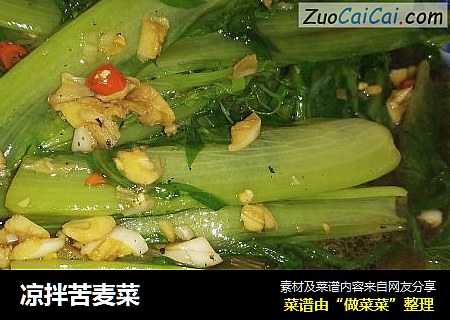 凉拌苦麦菜