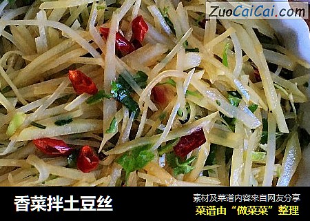 香菜拌土豆丝