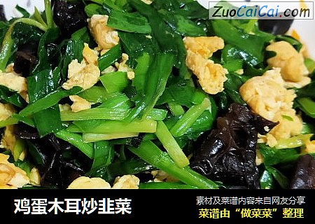 鸡蛋木耳炒韭菜
