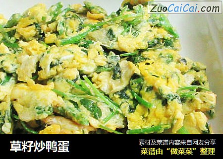 草籽炒鸭蛋