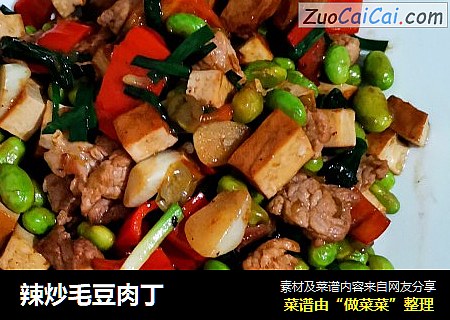 辣炒毛豆肉丁