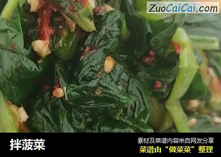 拌菠菜