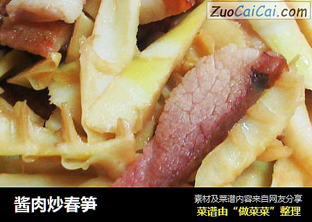 酱肉炒春笋