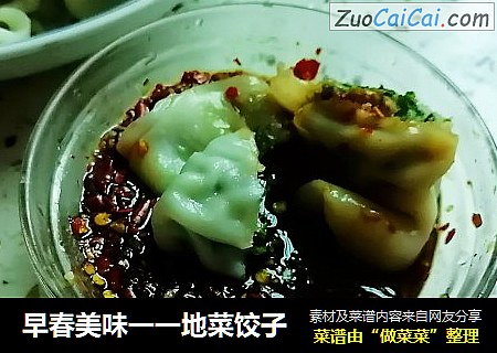 早春美味一一地菜饺子
