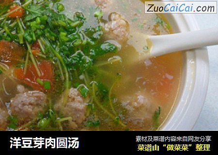 洋豆芽肉圆汤