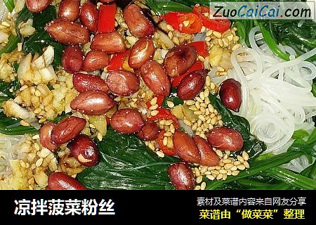 凉拌菠菜粉丝