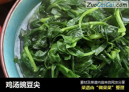 鸡汤豌豆尖