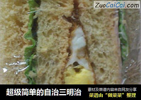 超级简单的自治三明治