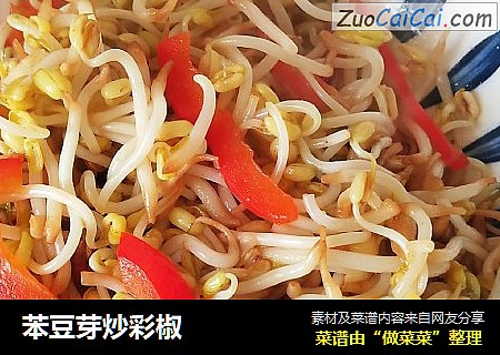 苯豆芽炒彩椒