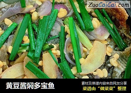 黄豆酱焖多宝鱼