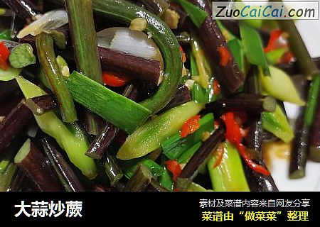 大蒜炒蕨