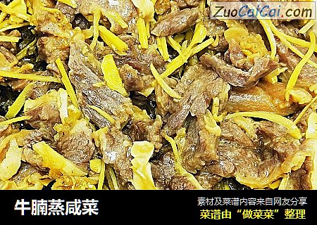 牛腩蒸咸菜