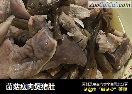 菌菇瘦肉煲猪肚