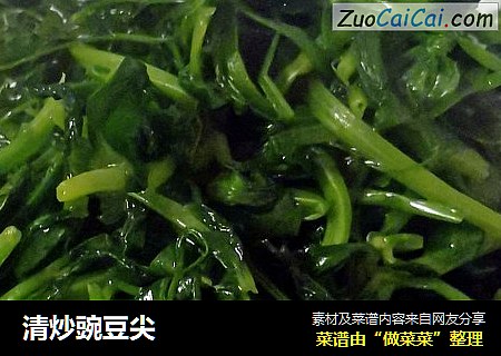 清炒豌豆尖