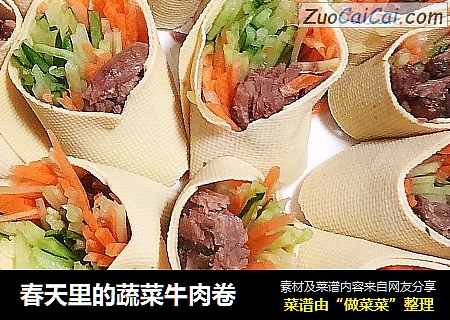 春天里的蔬菜牛肉卷