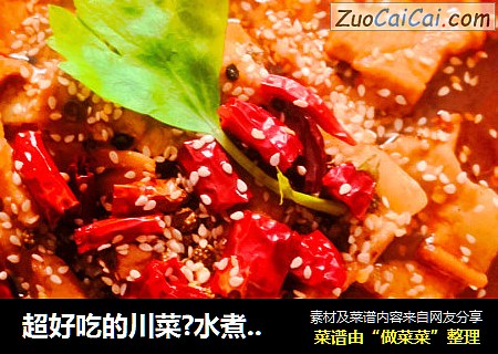 超好吃的川菜?水煮肉片（做法超级简单呦）
