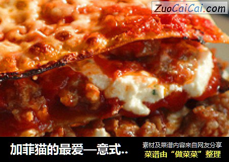 加菲猫的最爱—意式千层面--Lasagna
