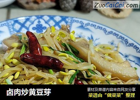 卤肉炒黄豆芽