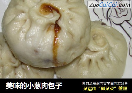 美味的小葱肉包子