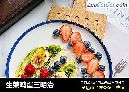 生菜鸡蛋三明治