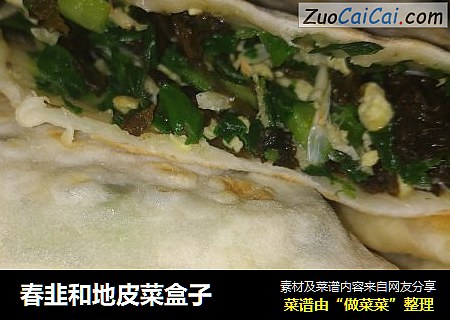 春韭和地皮菜盒子
