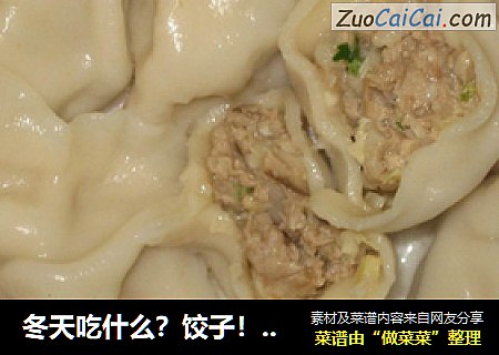 冬天吃什么？饺子！白菜饺子