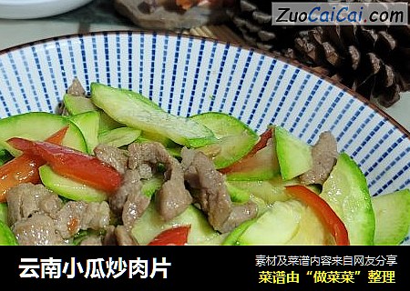 云南小瓜炒肉片