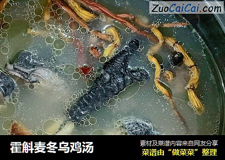 霍斛麦冬乌鸡汤