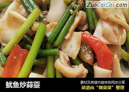 鱿鱼炒蒜薹