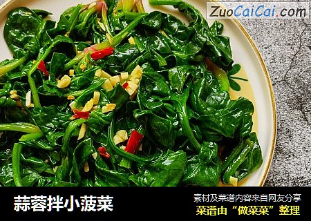 蒜蓉拌小菠菜