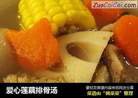 爱心莲藕排骨汤