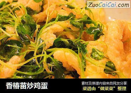 香椿苗炒鸡蛋