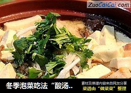 冬季泡菜吃法“酸汤鱼头”