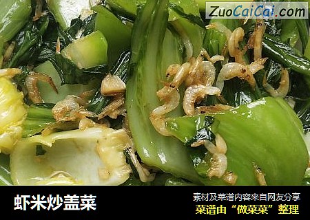 虾米炒盖菜