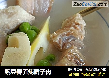 豌豆春笋炖腱子肉