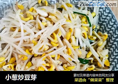 小葱炒豆芽