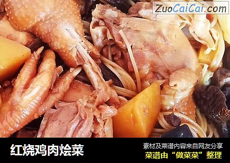红烧鸡肉烩菜