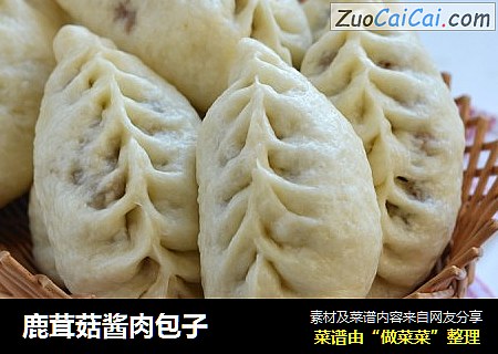 鹿茸菇酱肉包子