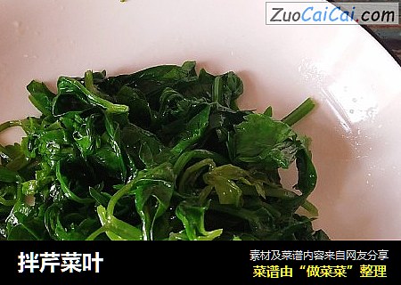拌芹菜叶