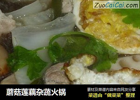 蘑菇莲藕杂蔬火锅